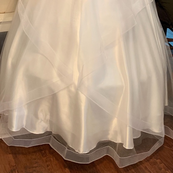 White with silver beaded dress - Picture 2 of 3